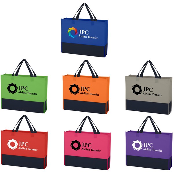 JH3394 Non-Woven Raven Prism Tote Bag With Cust...